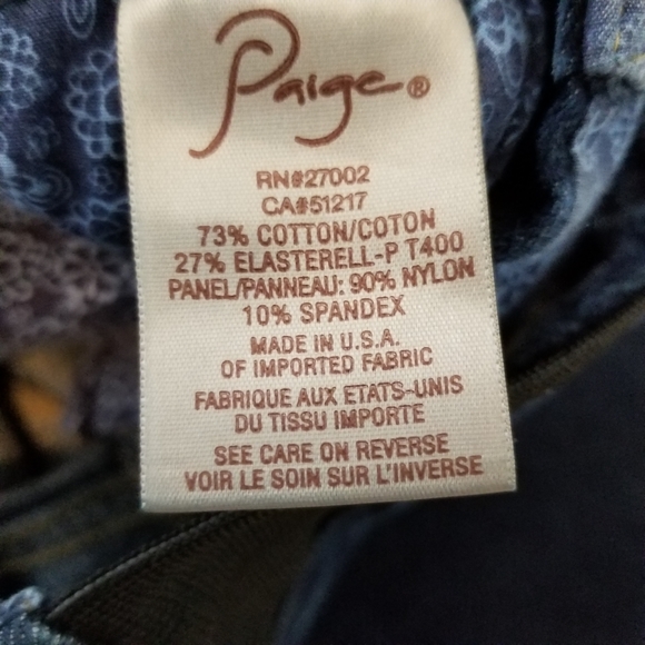 Paige laurel canyon maternity size 25 jeans - Picture 12 of 13